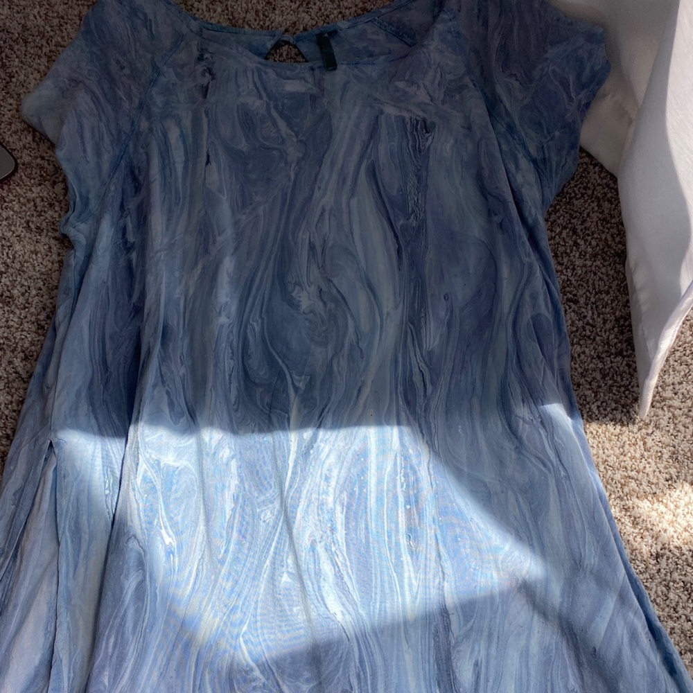 Blue tshirt dress